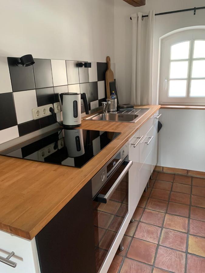 Studio Auf Denkmalgeschuetztem Dreiseithof In Hoefgen Bei Grimma Hofgen  Bagian luar foto